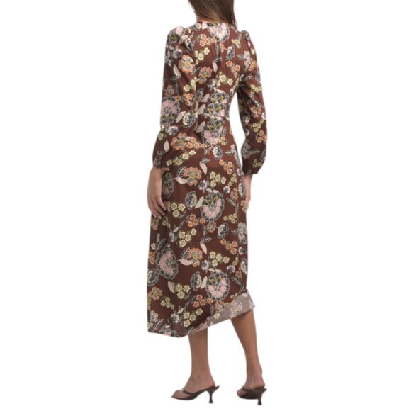 LA PICCOLA CREATIVA Made In Italy Long Sleeve Floral Maxi Dress - Picture 2 of 3